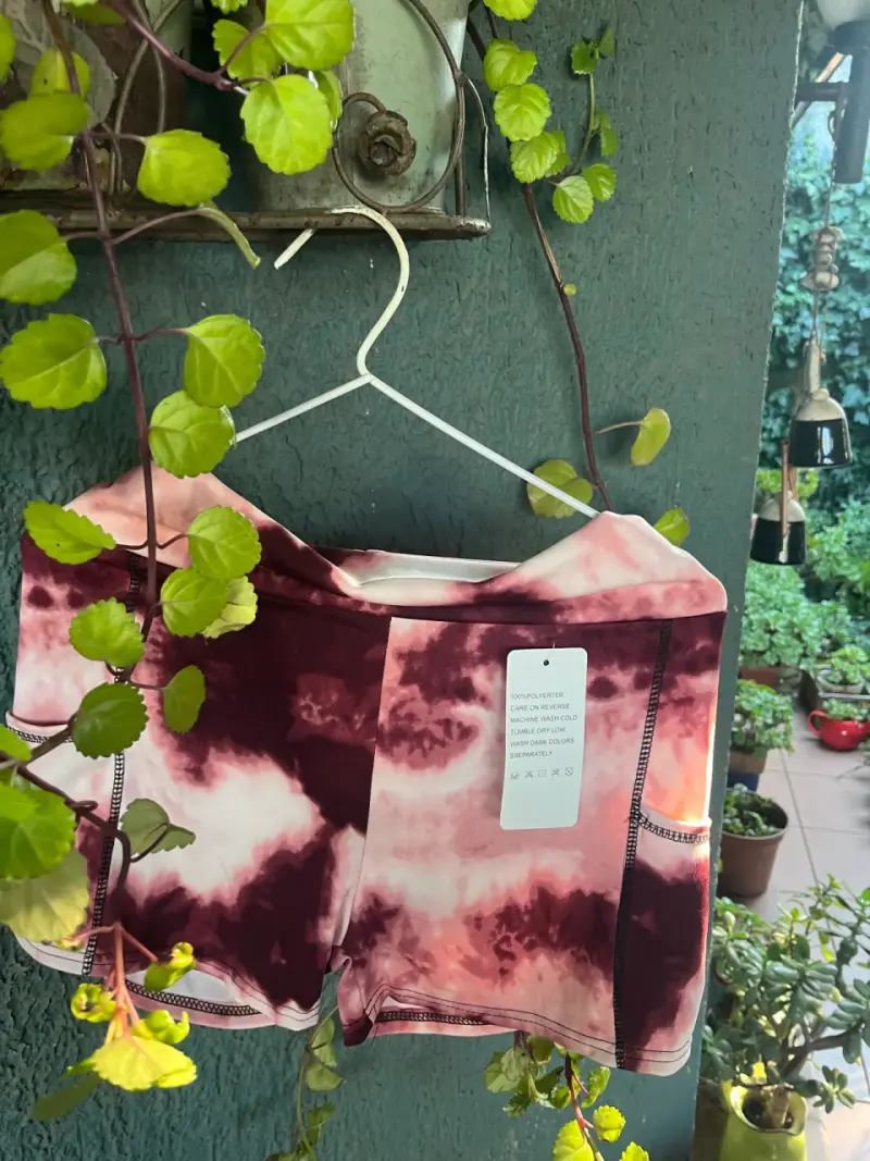 Shorts deportivos tie-dye