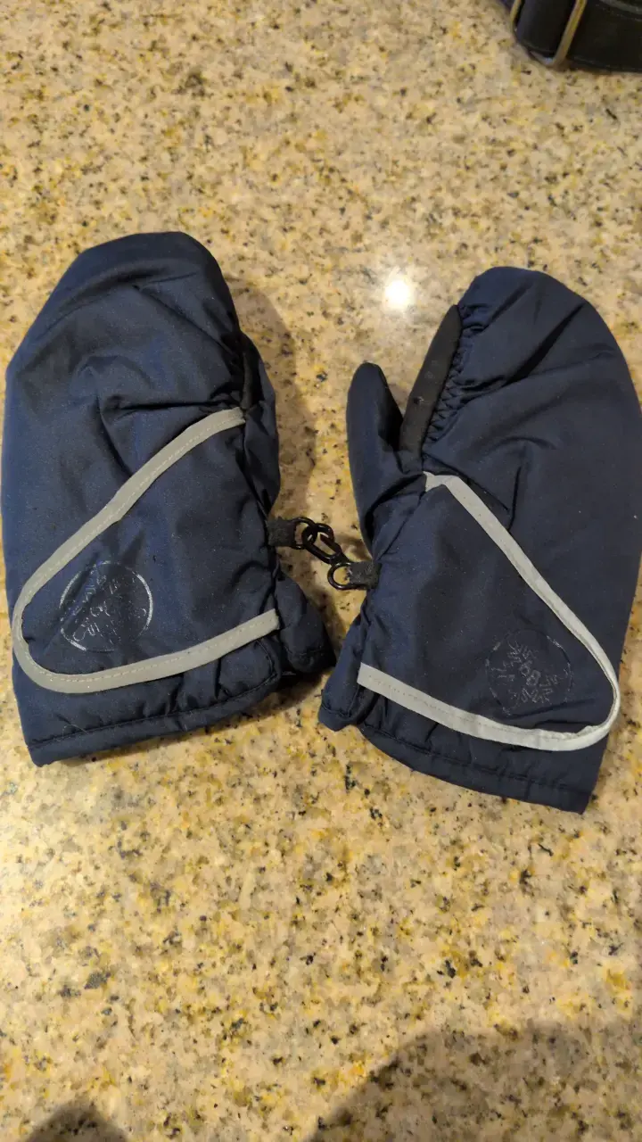 Mittens de invierno azul oscuro