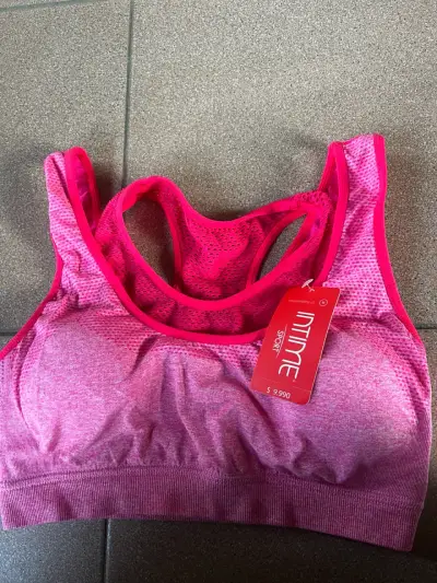 Top deportivo rosa Intime - miniatura 1