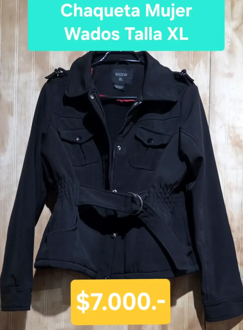 Chaqueta mujer negra Wados XL