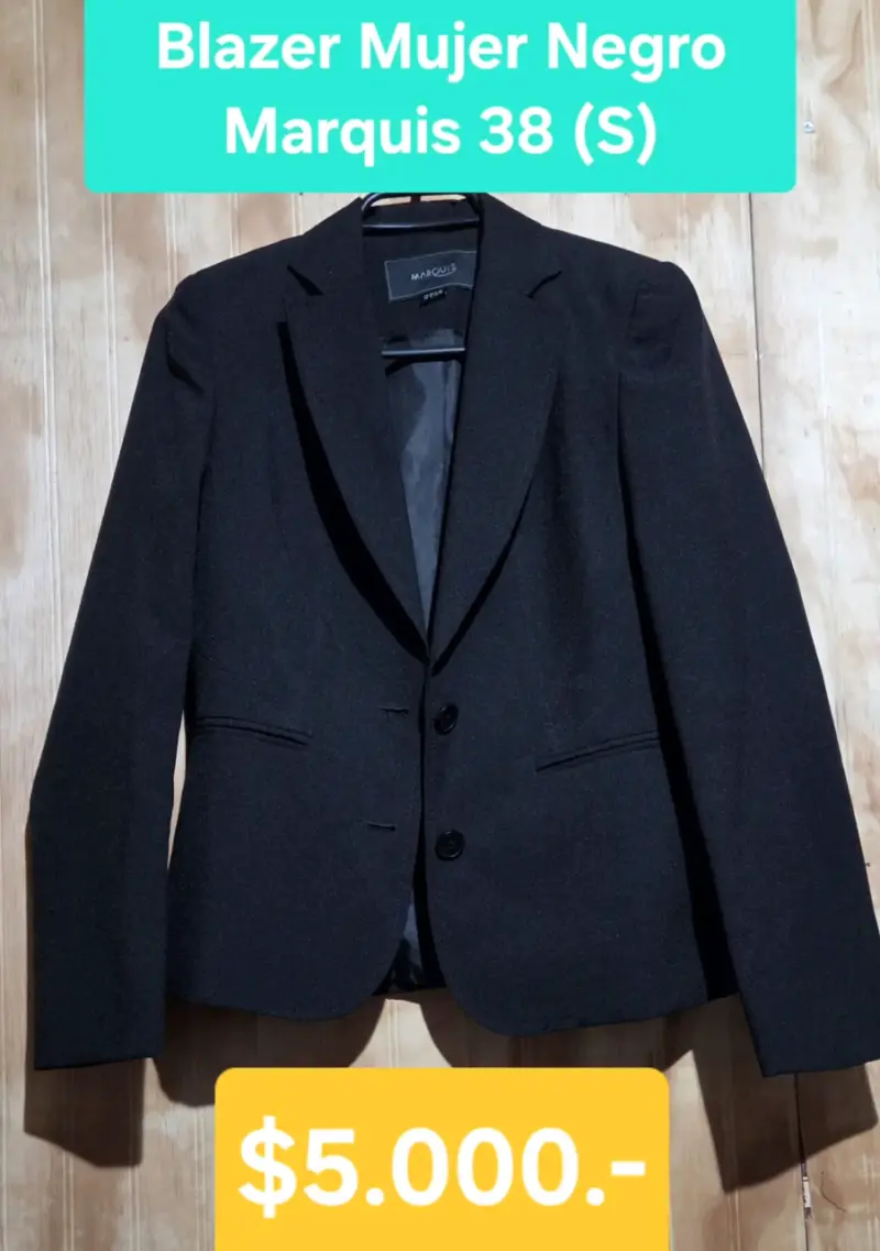 Blazer mujer negro Marquis