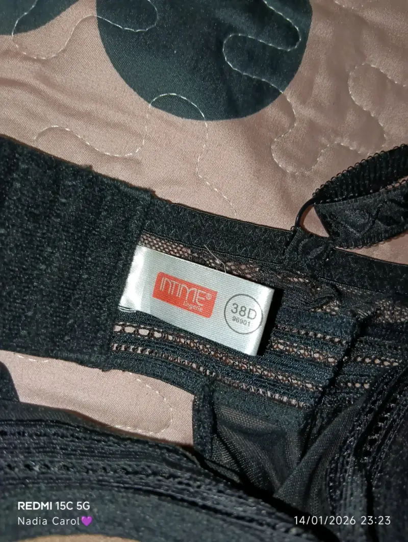 Conjunto lencería negro con encaje - 3