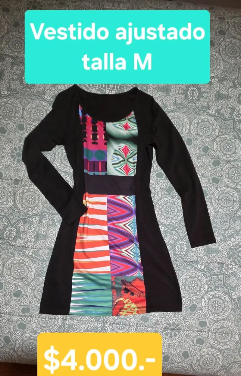 Vestido ajustado estampado