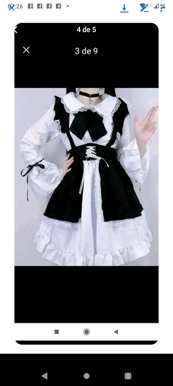 Disfraz cosplay azul y rosa - 3