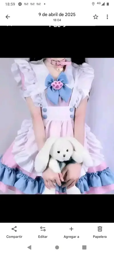 Disfraz cosplay azul y rosa - miniatura 6