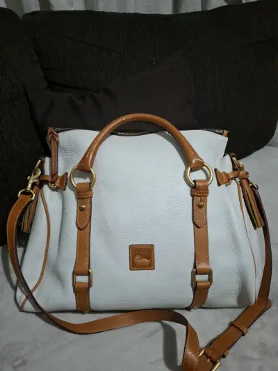 Cartera DOONEY BOURKE beige con correas marrones - miniatura 1