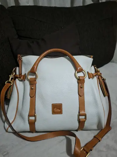 Cartera DOONEY BOURKE beige con correas marrones - miniatura 2