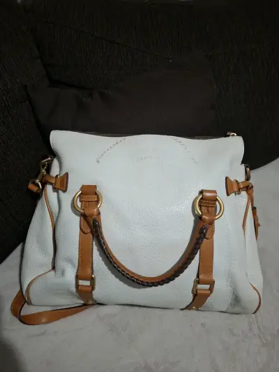 Cartera DOONEY BOURKE beige con correas marrones - miniatura 3