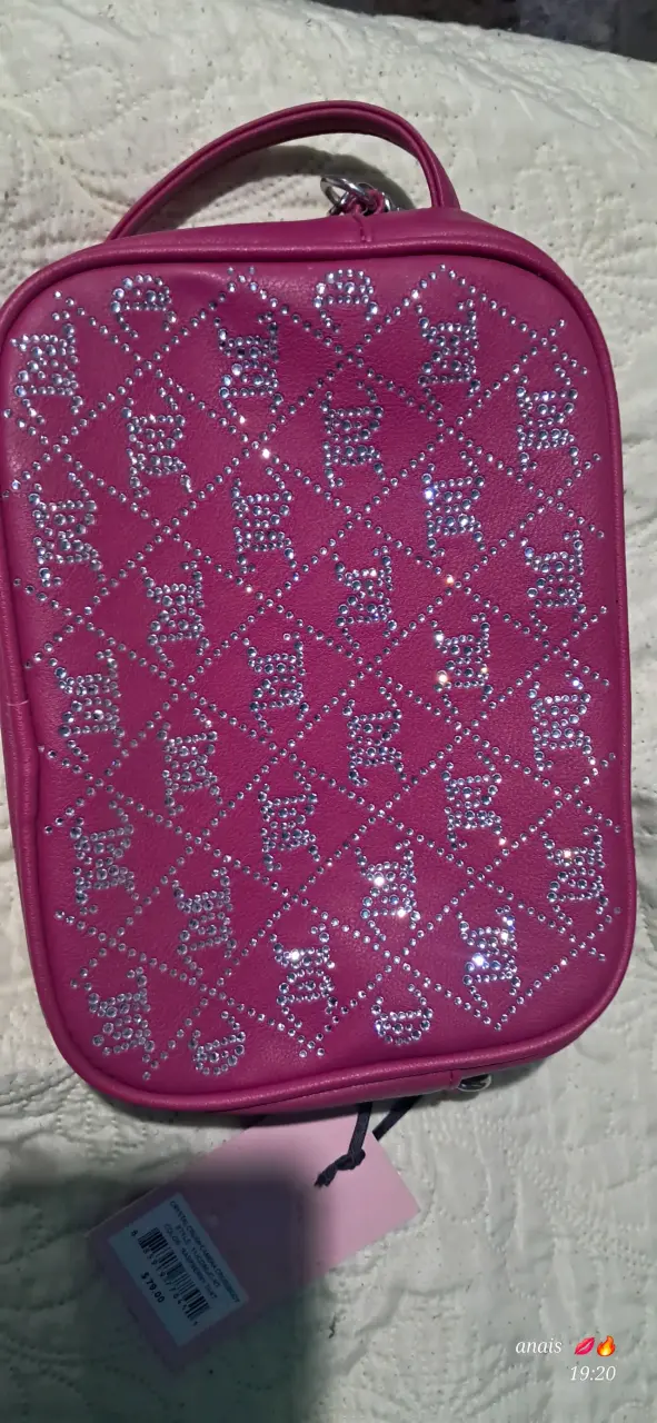 Cartera rosa con cristales jucy cutier - 1