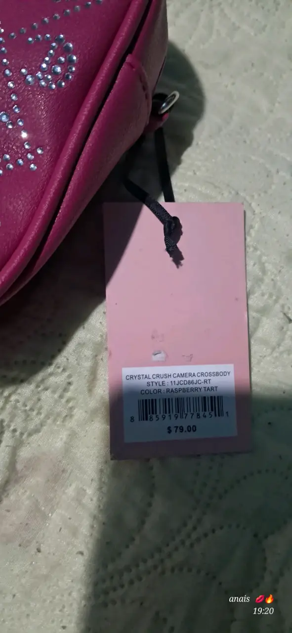 Cartera rosa con cristales jucy cutier - 2