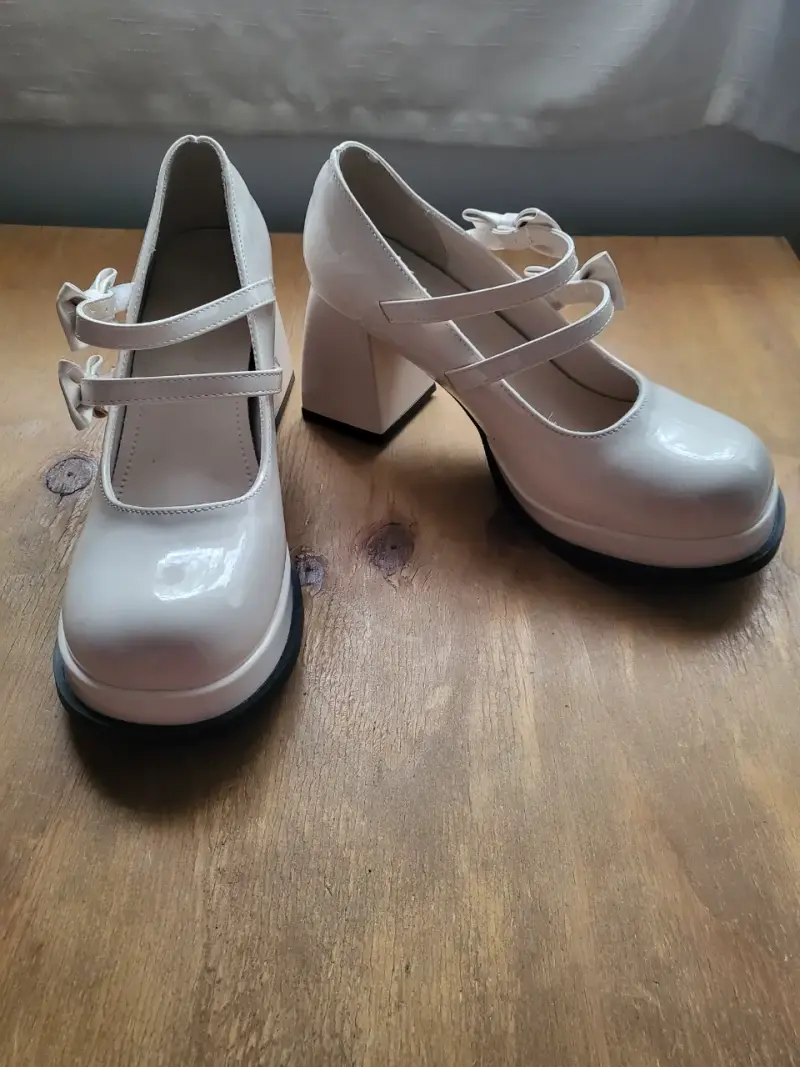 Zapatos de charol blanco - 2