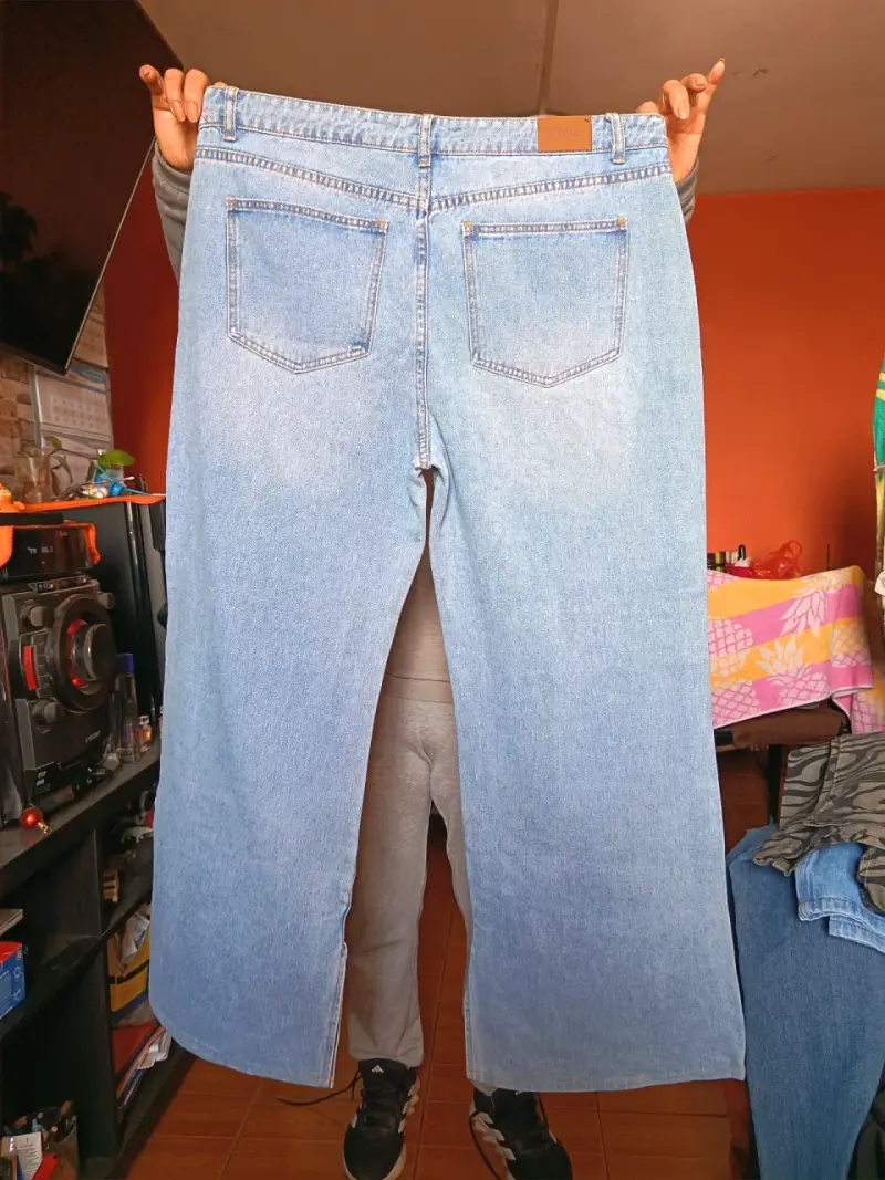 Jeans azules bordados - 6
