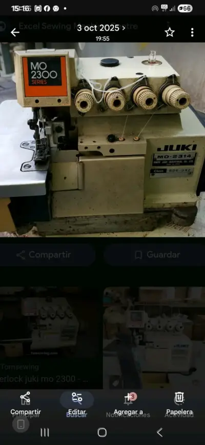 Máquina de coser Juki MO-2314 - miniatura 4