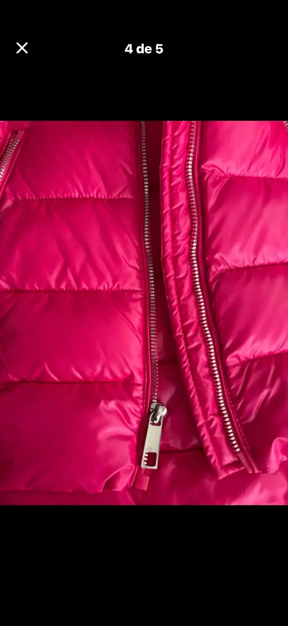 Chaqueta Guess acolchada rosa - 5