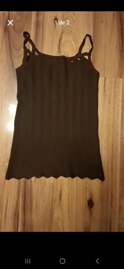Polera de tirantes negra - miniatura 1