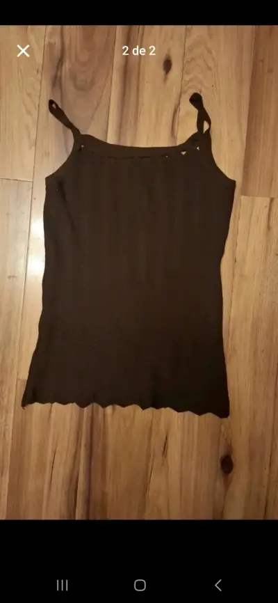 Polera de tirantes negra - miniatura 2
