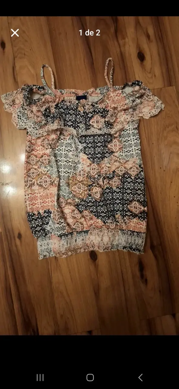 Vestido estampado bohemio - 1