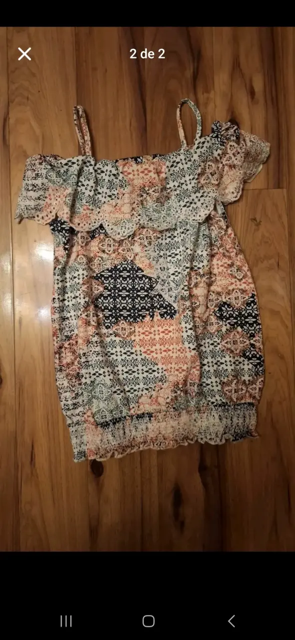 Vestido estampado bohemio - 2