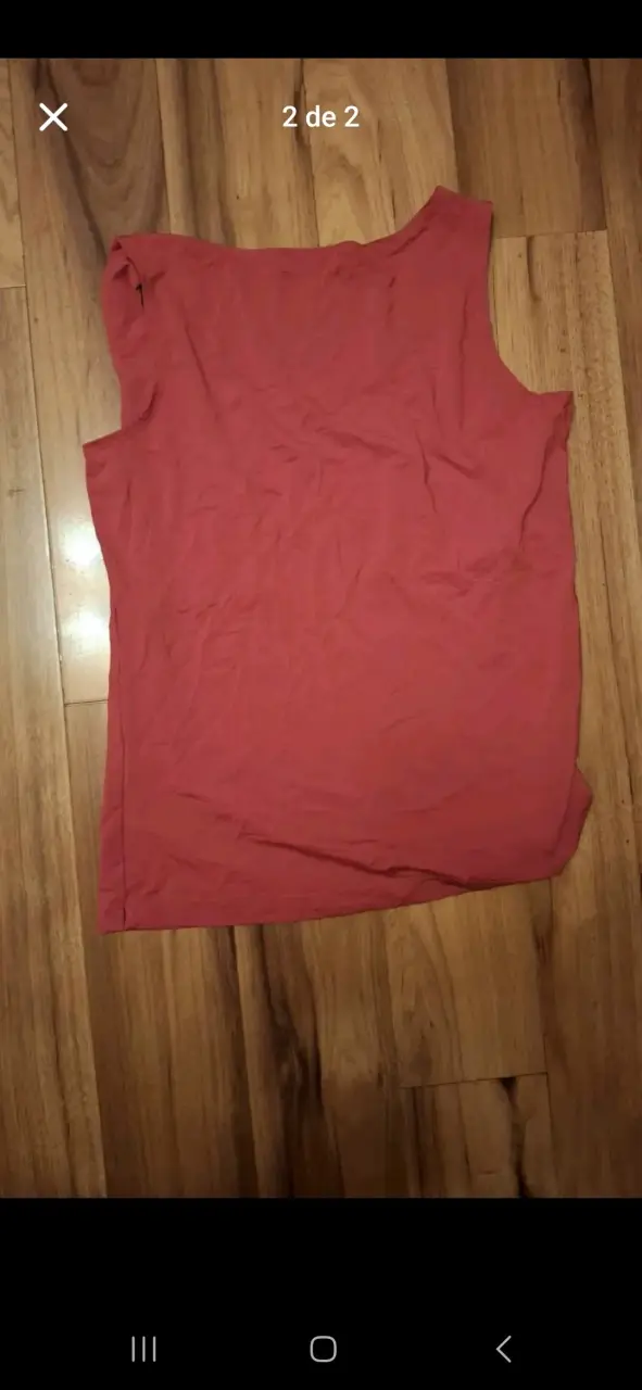 Polera sin mangas roja - 2