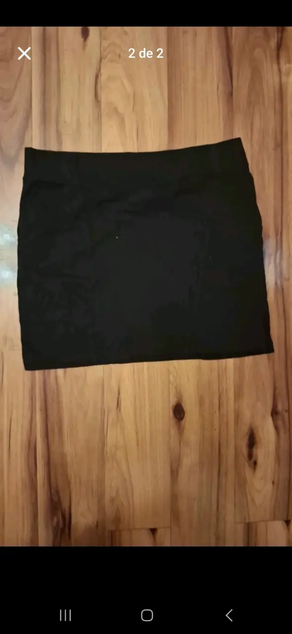 Falda corta negra elegante - 2