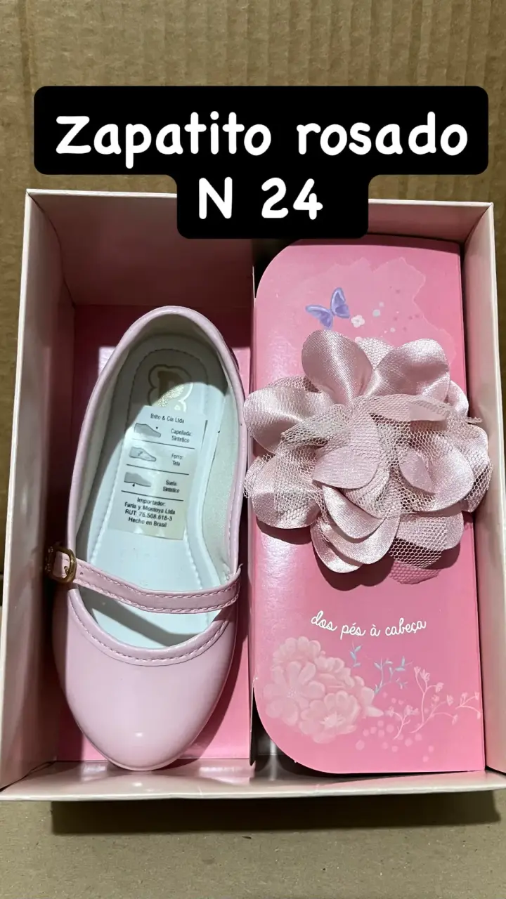 Zapatos rosados niña N 24