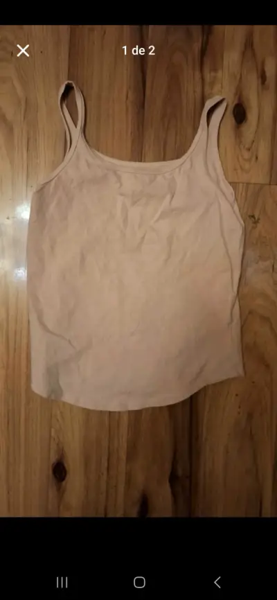 Polera sin mangas rosada - miniatura 1
