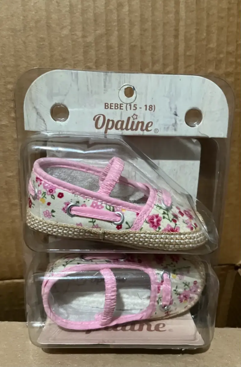 Zapatos bebé Opaline con flores