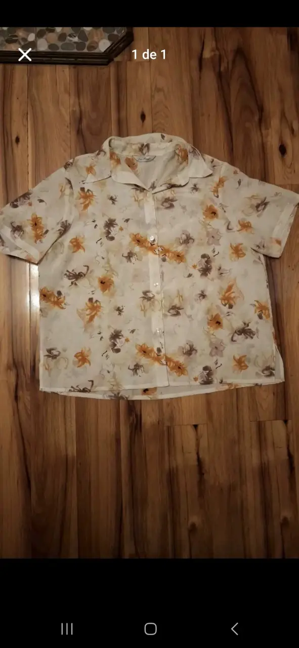 Camisa manga corta floral