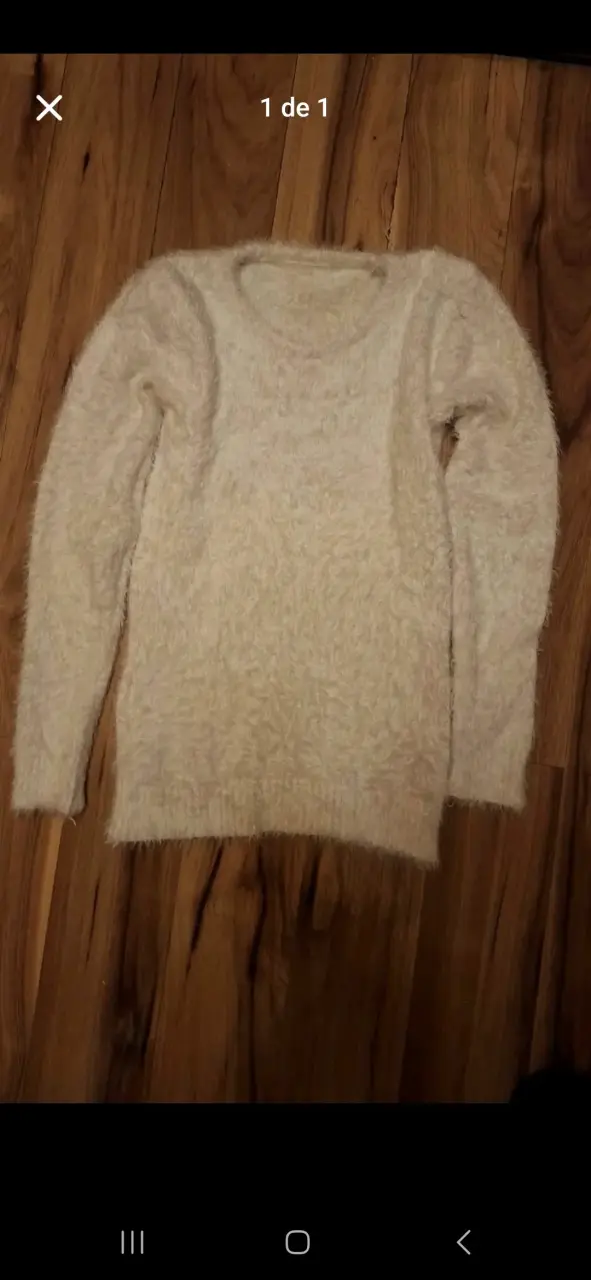 Suéter blanco de lana