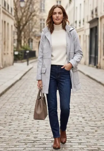 Suéter gris unisex GAP - miniatura 6