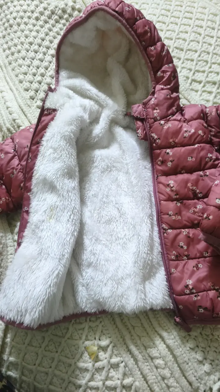 Chaqueta acolchada floral infantil impermeable - 2