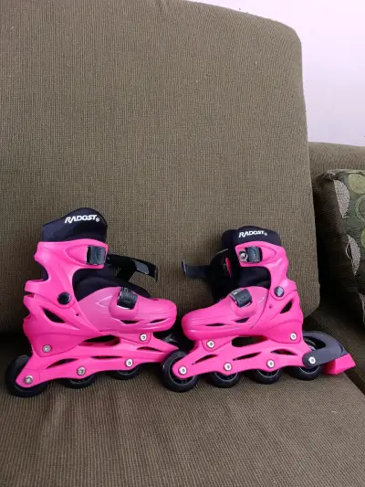 Patines en línea rosados Radost - miniatura 3