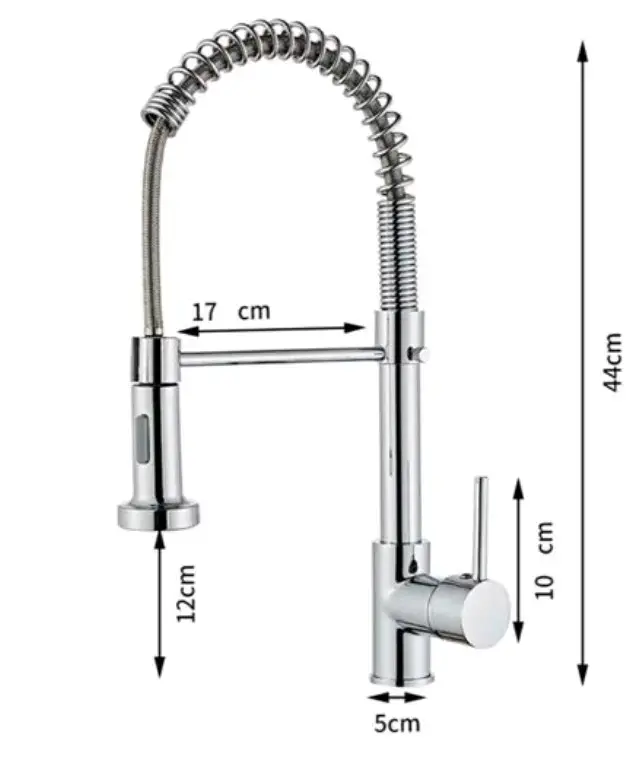 Grifo cocina extraíble acero inoxidable - 2
