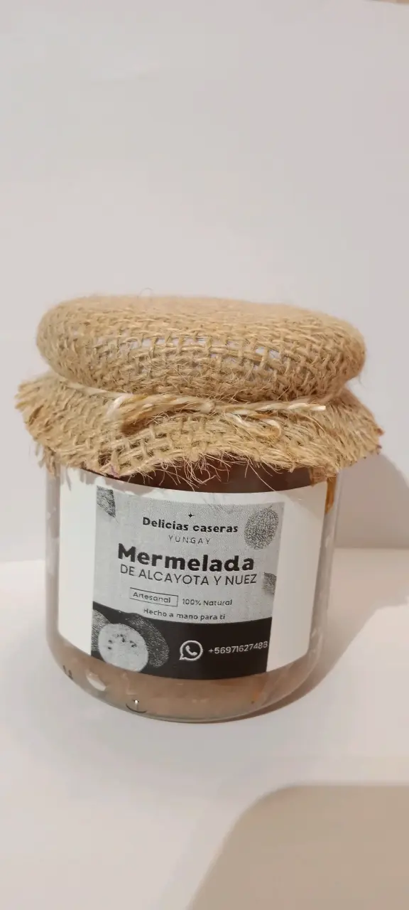 Mermelada de alcayota y nuez
