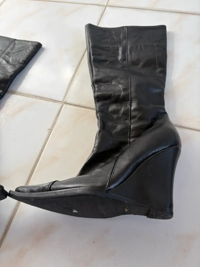 Botas de cuero negras elegantes - 2