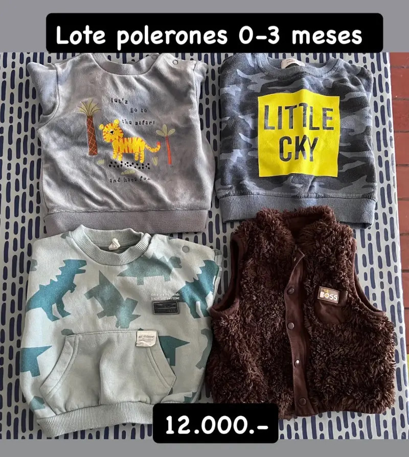 Lote polerones 0-3 meses