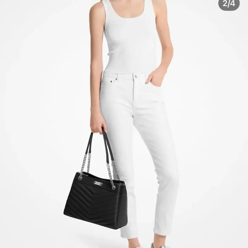 Cartera negra de cuero con cadena Michael Kors - 3