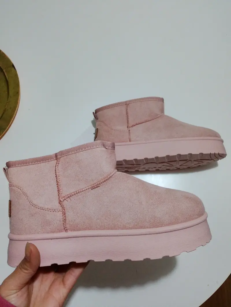 Pantubotas rosadas suela gruesa - 2