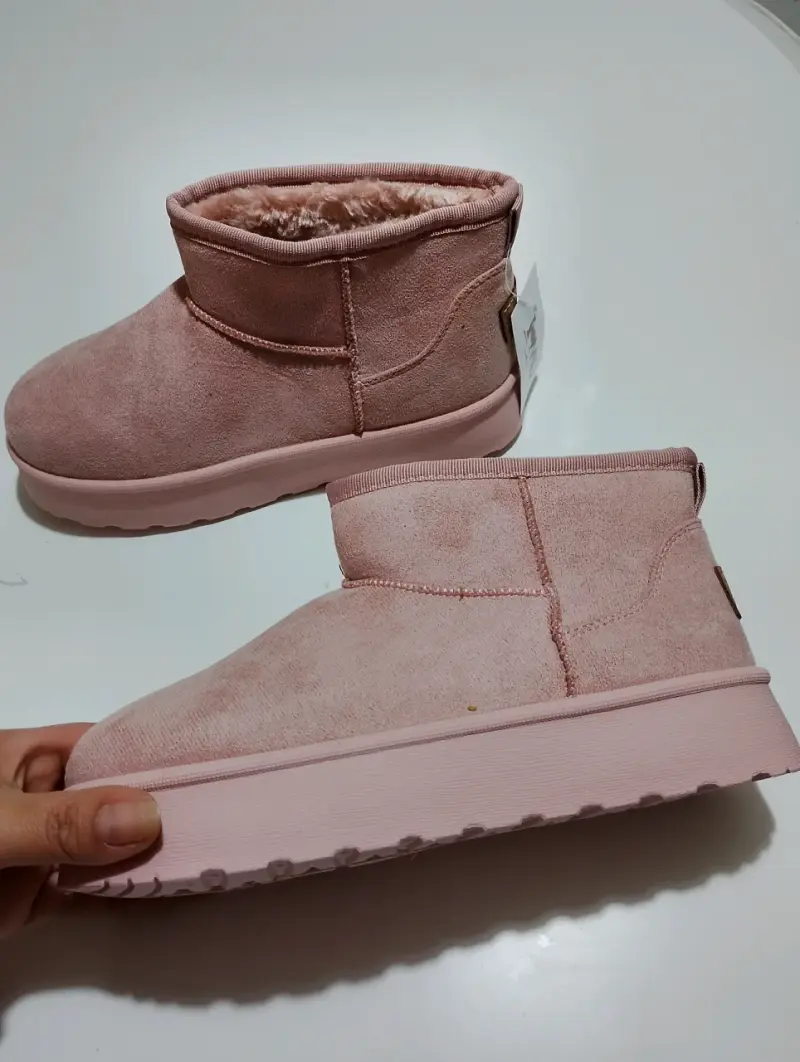 Pantubotas rosadas suela gruesa - 3