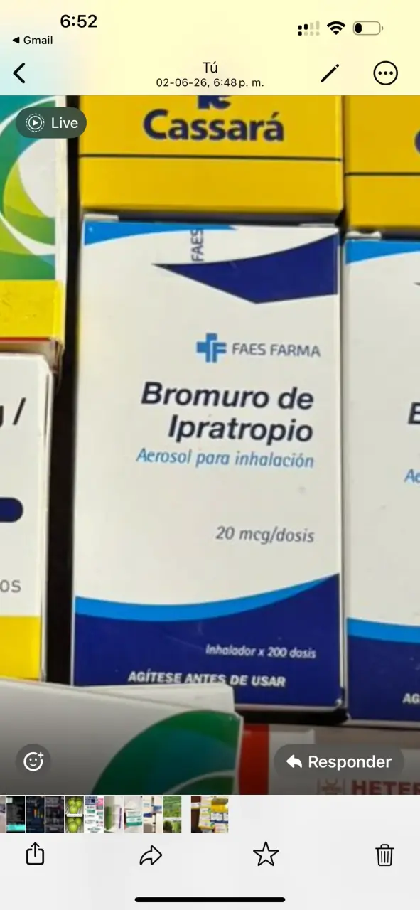 Bromuro de Ipratropio Aerosol