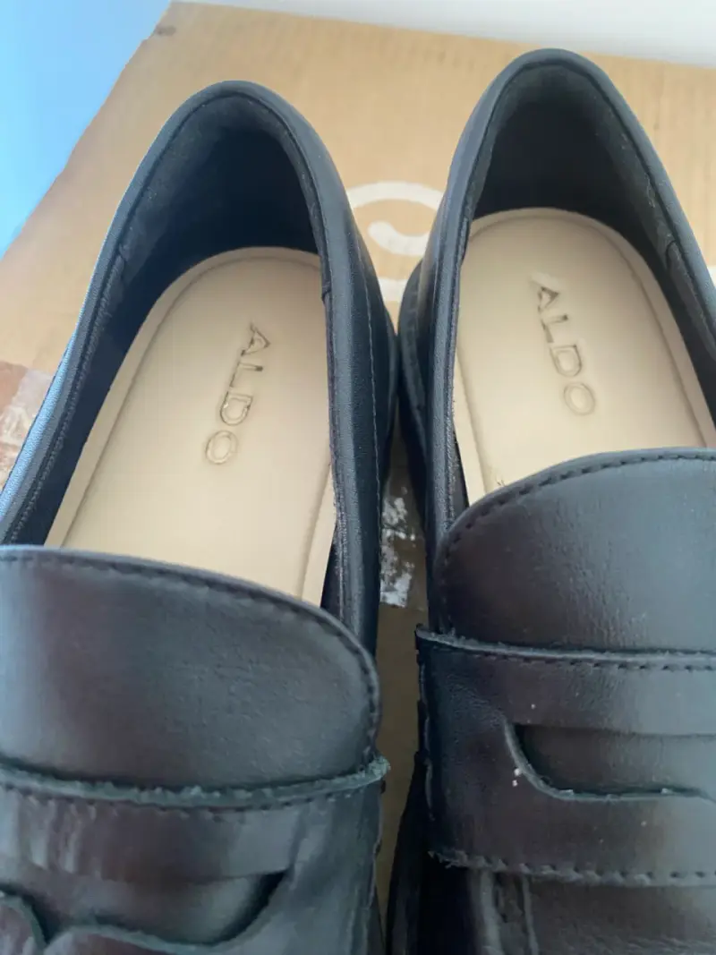 Zapatos mocasines negros de cuero - 6