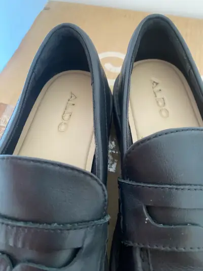 Zapatos mocasines negros de cuero - miniatura 6