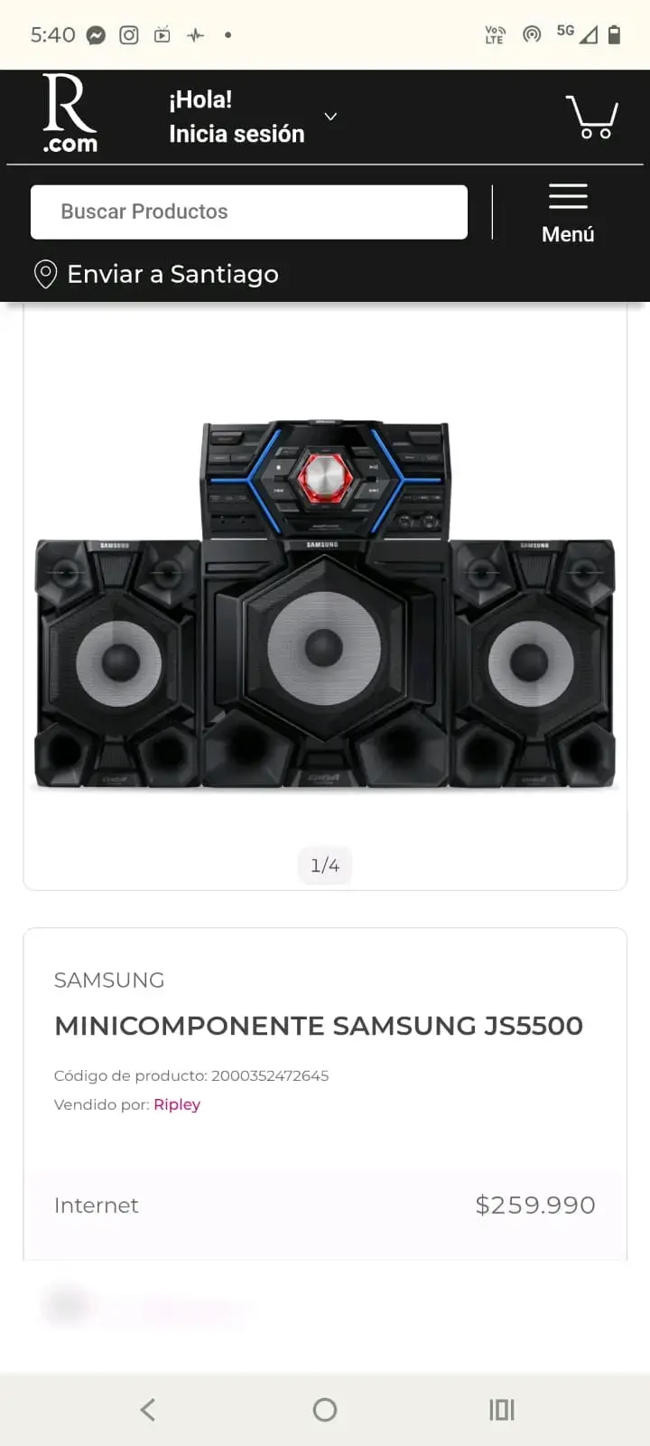 Minicomponente Samsung JS5500 - 1
