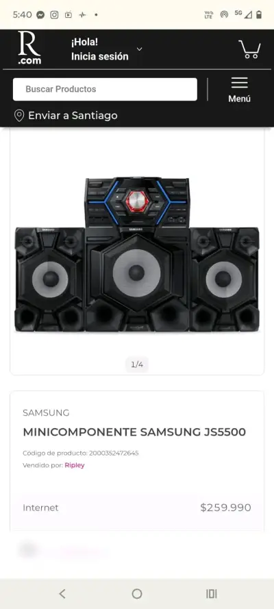 Minicomponente Samsung JS5500 - miniatura 1