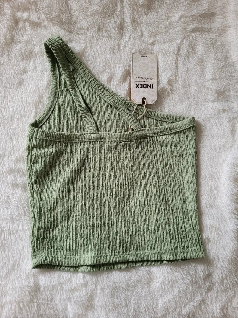 Top de un hombro verde. Nuevo con etiqueta - 2