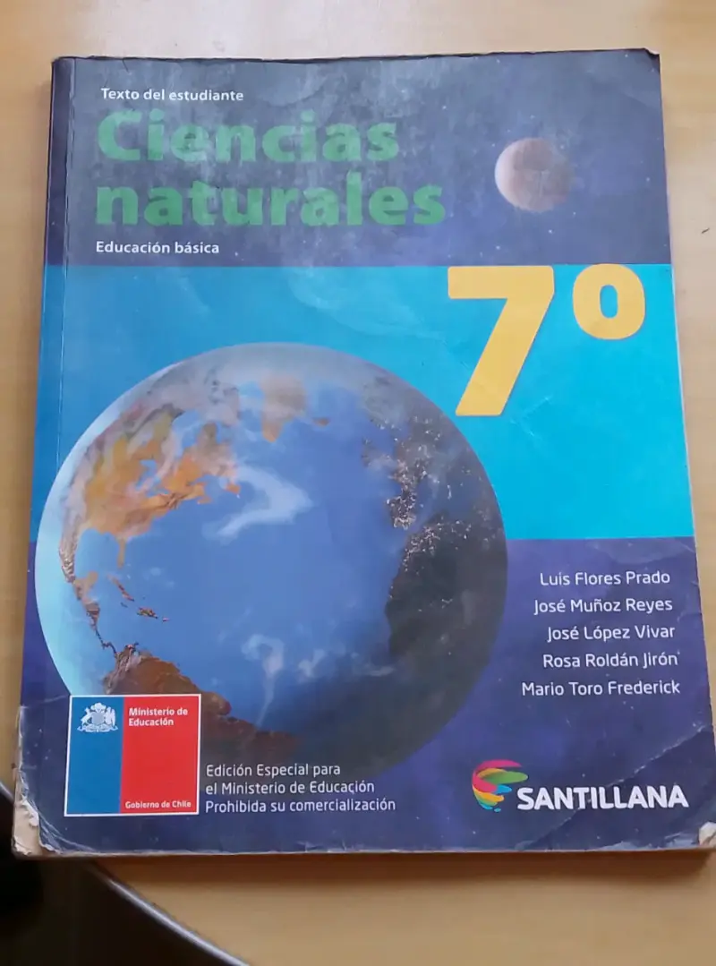 Libro Ciencias Naturales 7° básico