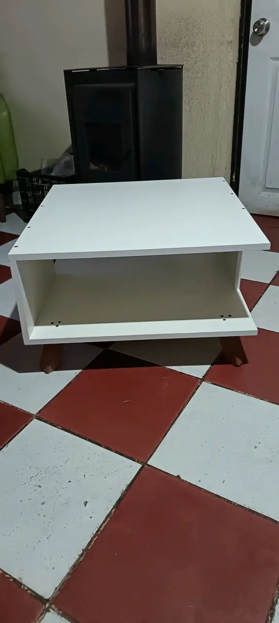Mesa de centro blanca moderna - 3