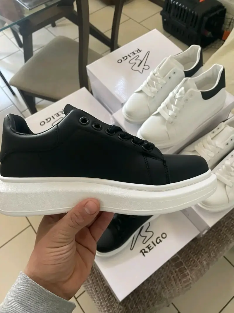 Zapatillas Reigo blancas y negras - 3