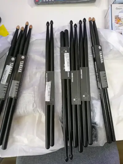 Baquetas negras Yamaha 5A - miniatura 1