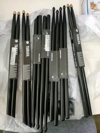 Baquetas negras Yamaha 5A - miniatura 3